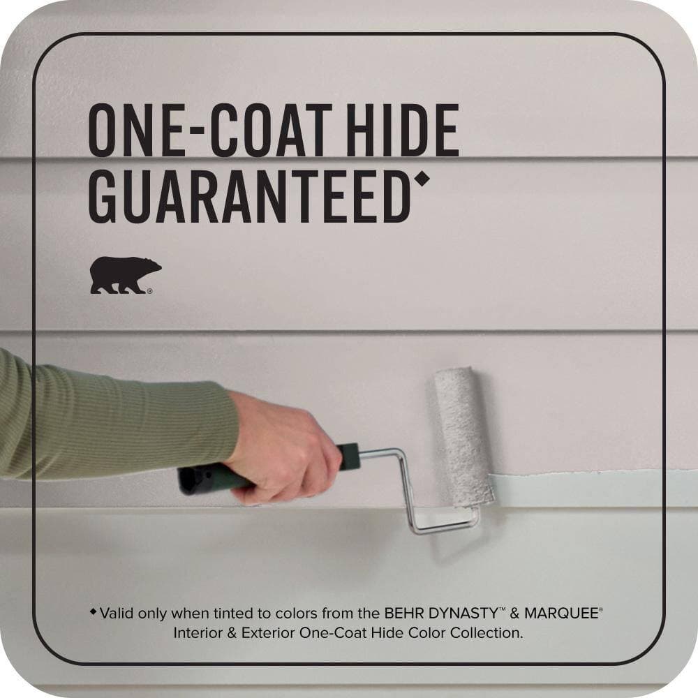 BEHR MARQUEE 1 gal. #N140-2 Chicago Fog Flat Exterior Paint & Primer (3)