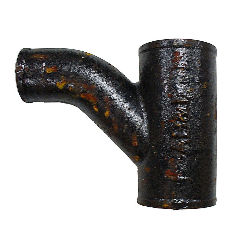 AB and I Foundry 3 in. x 3 in. x 2 in. Cast-Iron Combination Tee/Wye (1)