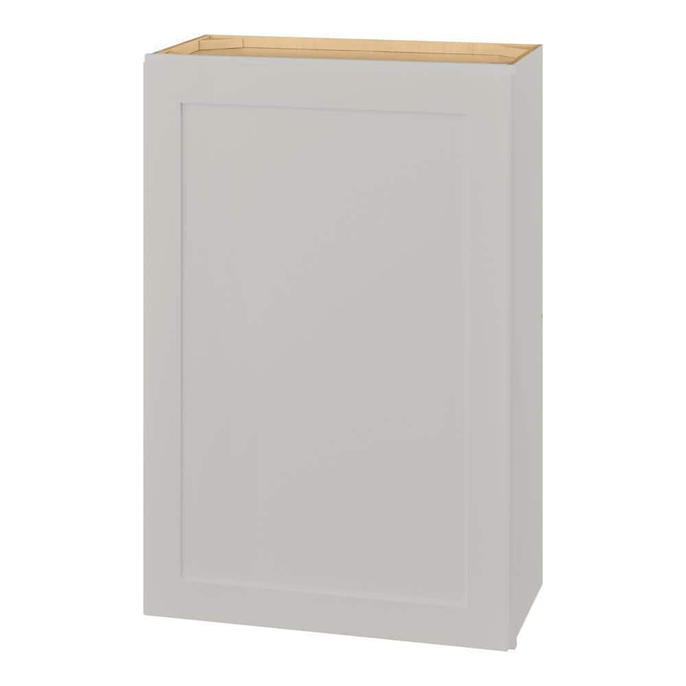 Hampton Bay Avondale 24 in. W x 12 in. D x 36 in. H Ready to Assemble Plywood Shaker Wall Kitchen Cabinet in Dove Gray