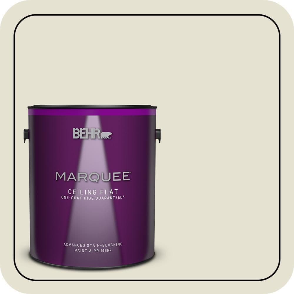 BEHR MARQUEE 1 gal. #73 Off White Ceiling Flat Interior Paint & Primer (1)