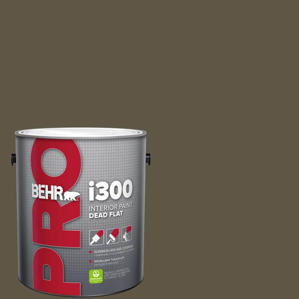 BEHR PRO 1 gal. #760D-7 Moosewood Dead Flat Interior Paint