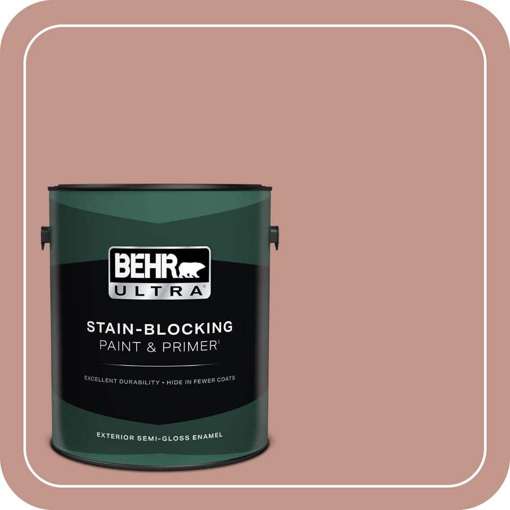 BEHR ULTRA 1 gal. #MQ1-18 Pressed Blossoms Semi-Gloss Enamel Exterior Paint & Primer