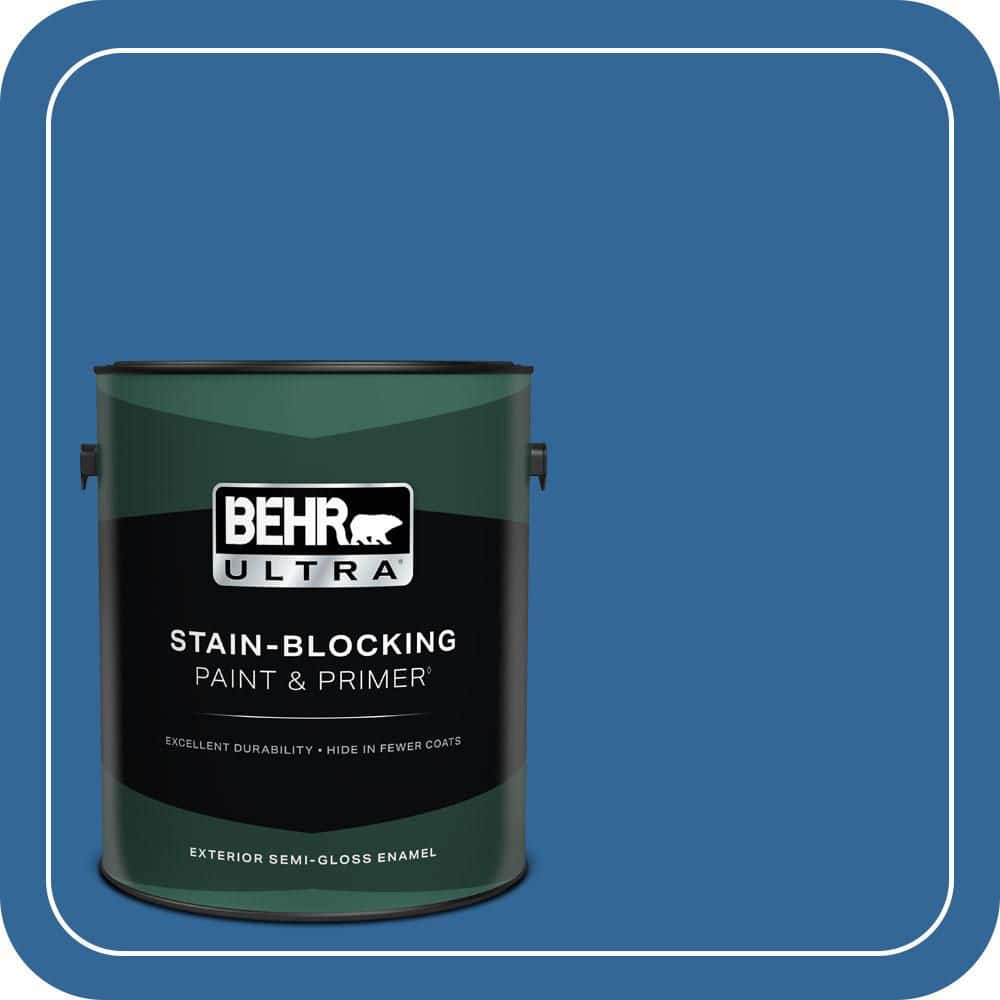 BEHR ULTRA 1 gal. #580B-7 American Anthem Semi-Gloss Enamel Exterior Paint & Primer