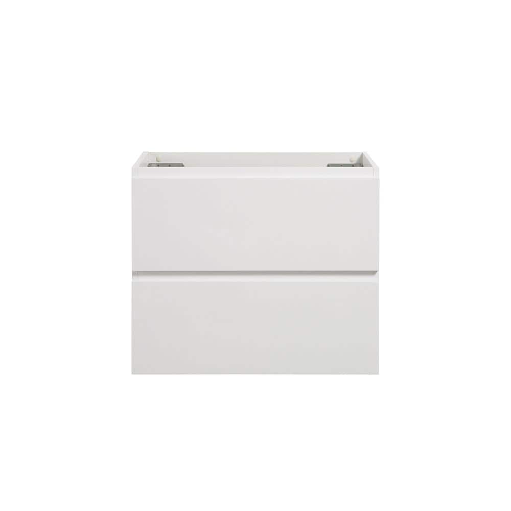 Unbranded 35.5 in. W 17.9 in. D 20.5 in. H Wall Mount Wood Bath Vanity Cabinet without Top with 2-Drawers