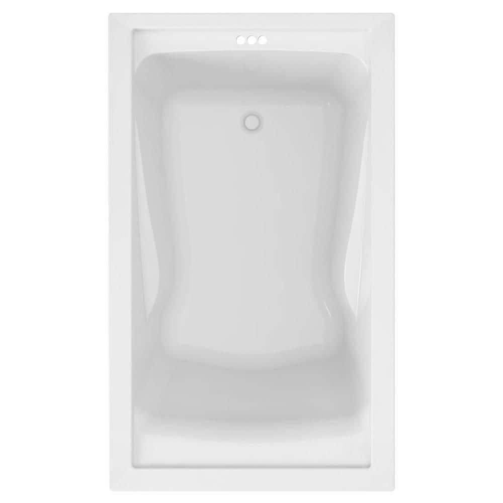 American Standard Evolution 60 in. x 36 in. Rectangular Deep Soaking Bathtub with Reversible Drain in White (3)