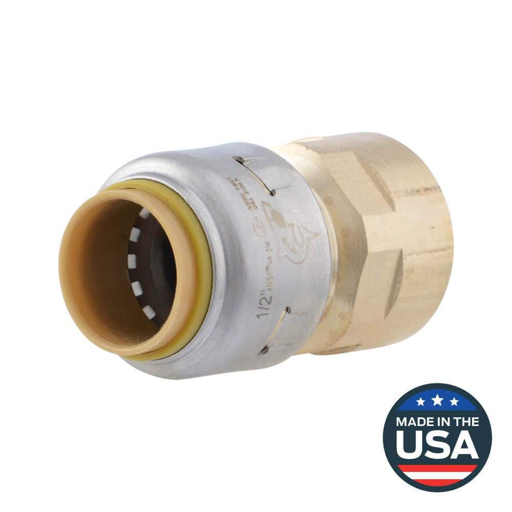 SharkBite Max 1/2 in. Push-to-Connect FIP Brass Adapter Fitting