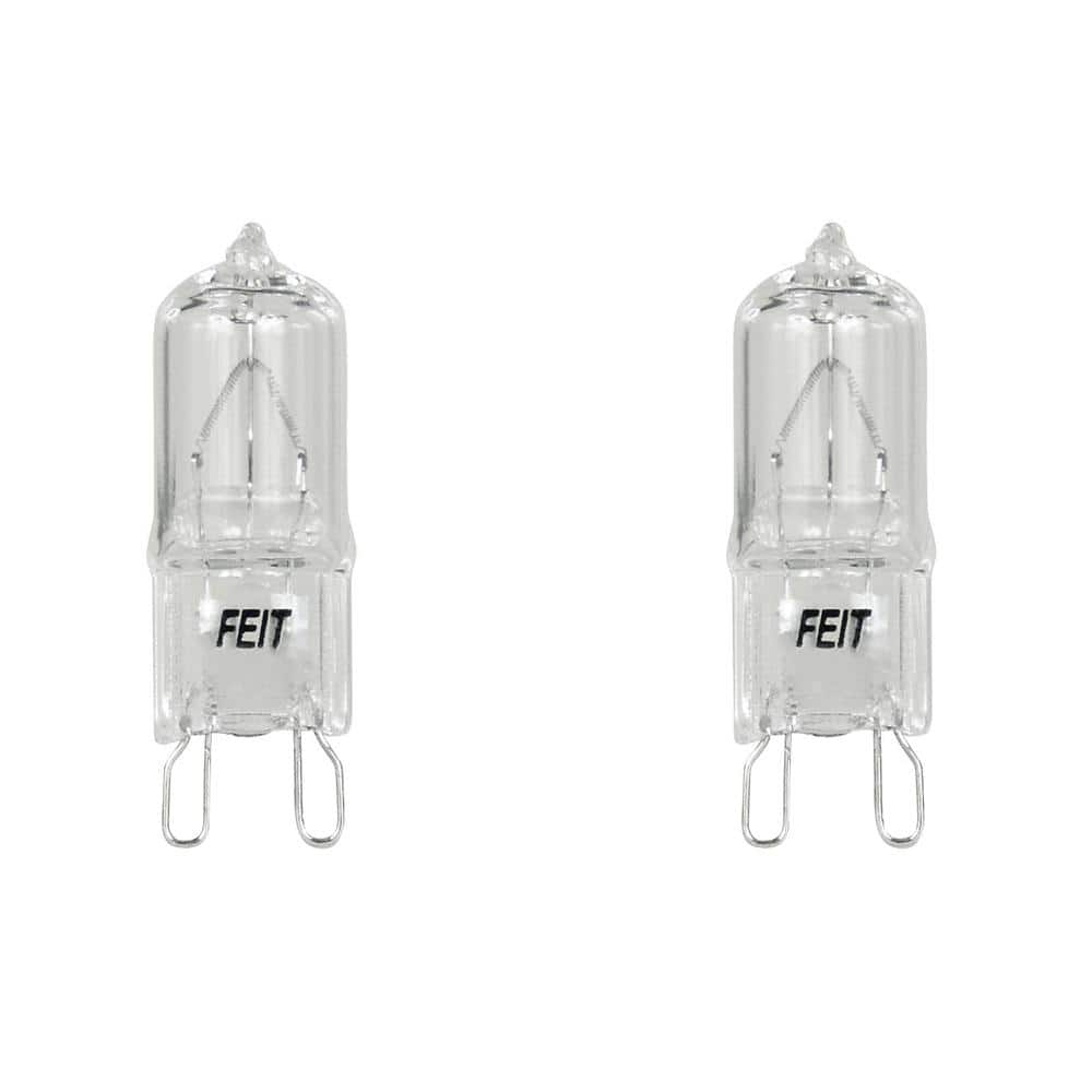 Feit Electric 60-Watt Bright White (3000K) T4 G9 Bi-Pin Base Dimmable Decorative Halogen Light Bulb (2-Pack) (2)
