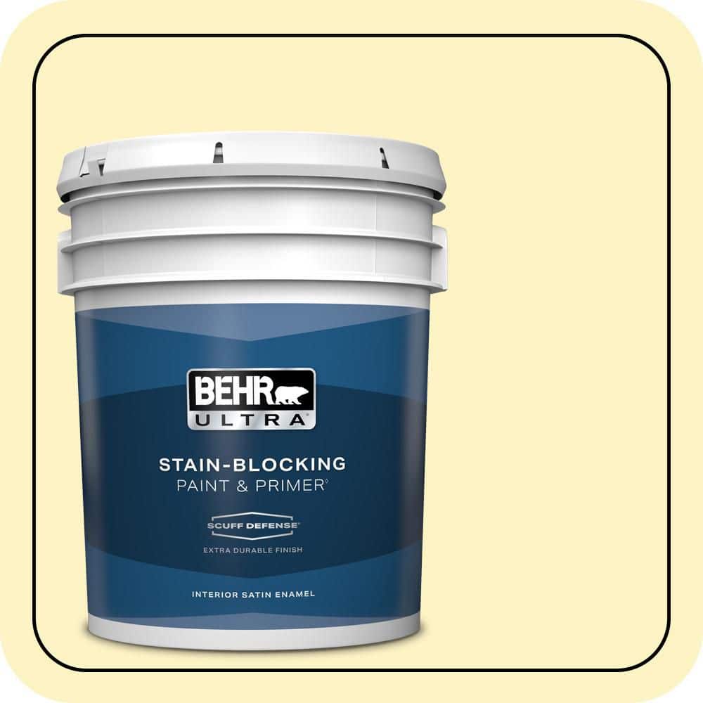 BEHR ULTRA 5 gal. #P310-2 Natural Light Extra Durable Satin Enamel Interior Paint & Primer