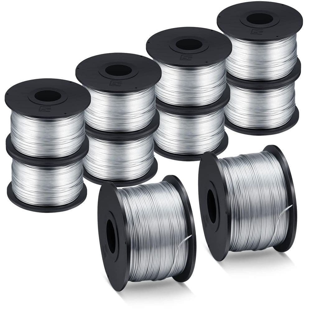 NVNOO 1/32 in. x 360 ft. Rebar Tie Wire Tool Rebar Gun Tie Wire Coil for Automatic Twister Machine (10-Pack) (1)