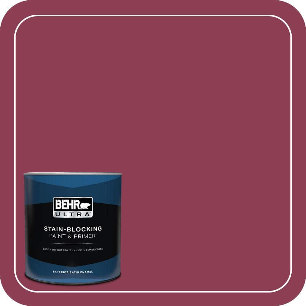 BEHR ULTRA 1 qt. #T15-1 Liaison Satin Enamel Exterior Paint & Primer