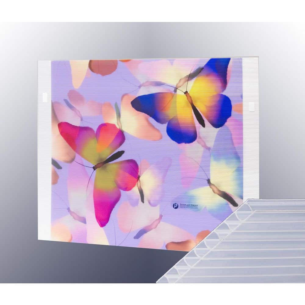 Coroplast 48 in. 96 in. (4mm) Corrugated Twinwall Plastic Sheet (4)