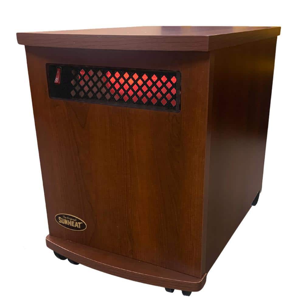 SUNHEAT Original USA1500 5-Year Warranty Infrared Heater, Cherry