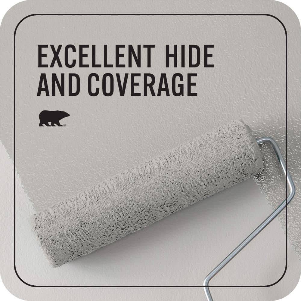 BEHR PREMIUM PLUS Home Decorators #HDC-WR15-3 Noble Gray Enamel EcoMix Plant-Based & Primer (2)