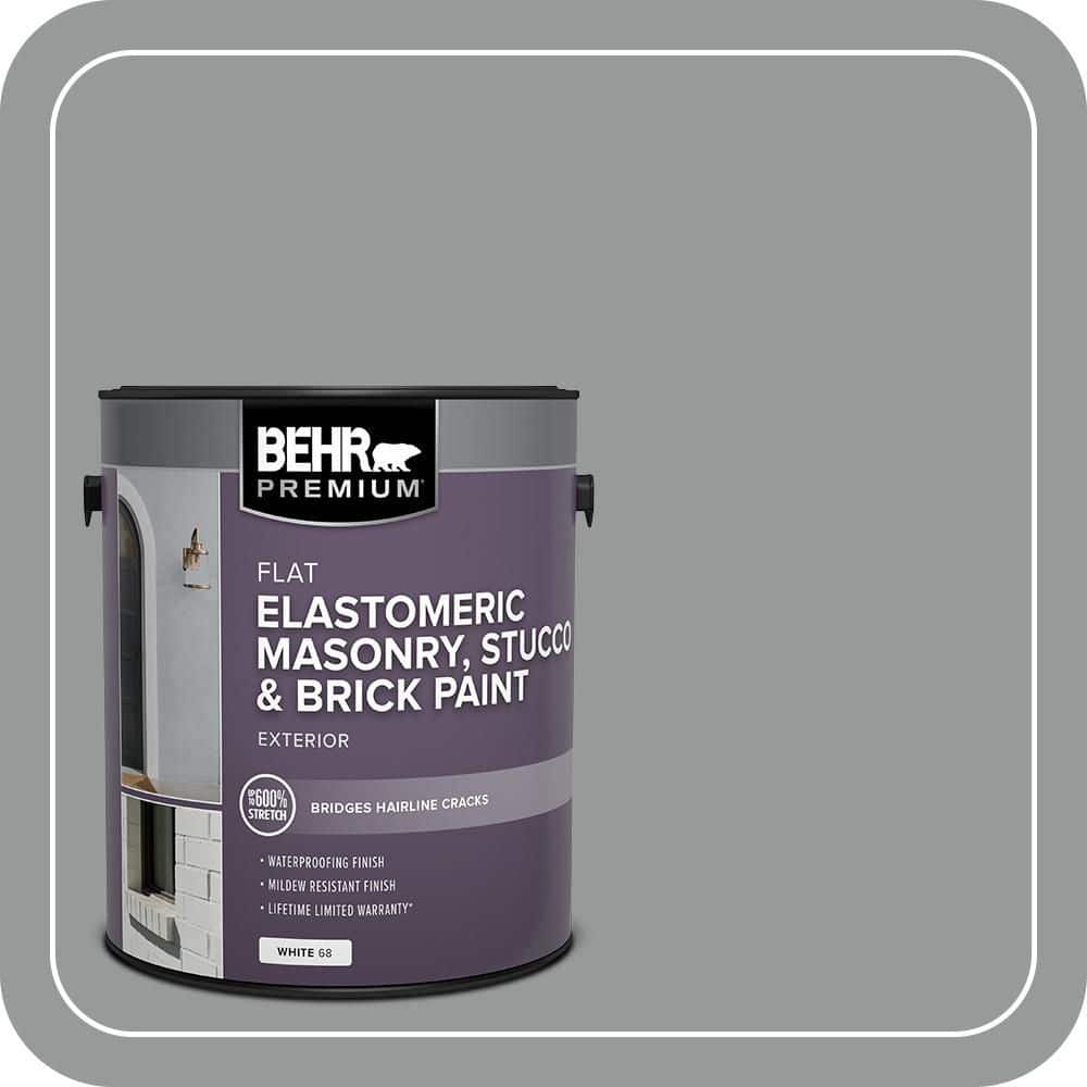 BEHR PREMIUM 1 gal. #MS-82 Cobblestone Grey Elastomeric Masonry, Stucco and Brick Exterior Paint
