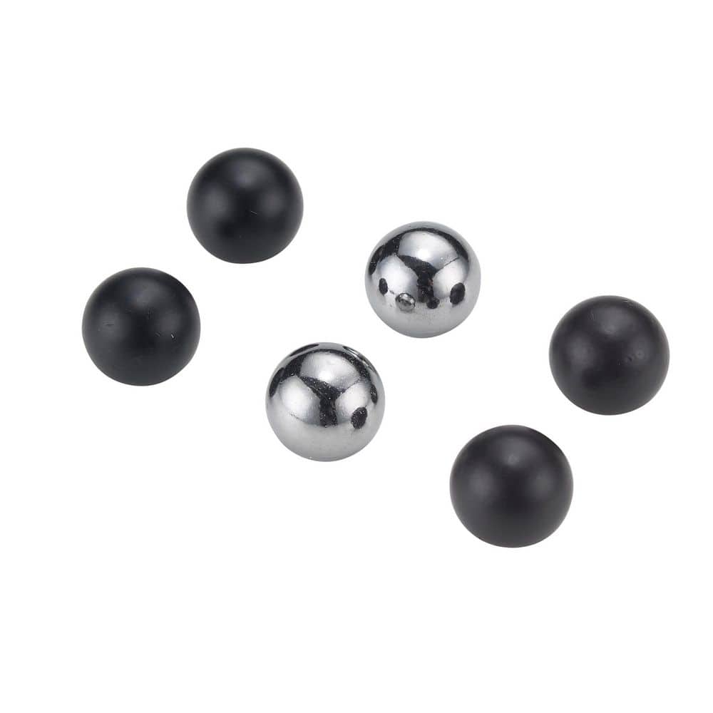 Bel Air Lighting 3/8 in. Assorted Finish Cap Nuts in Matte Black, Oil Rubbed Bronze and Chrome (6-Pack) (2)