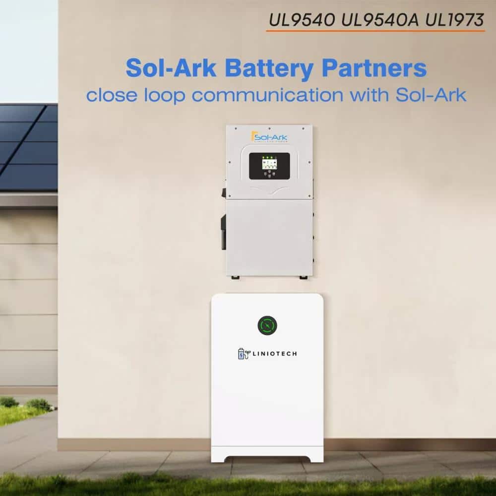 LINIOTECH 14.33 kWh 48V 280Ah LiFePO4 Solar Battery Storage, Floor Mounted, IP65 Outdoor Rated, UL9540 Certified, Self-Heating (3)
