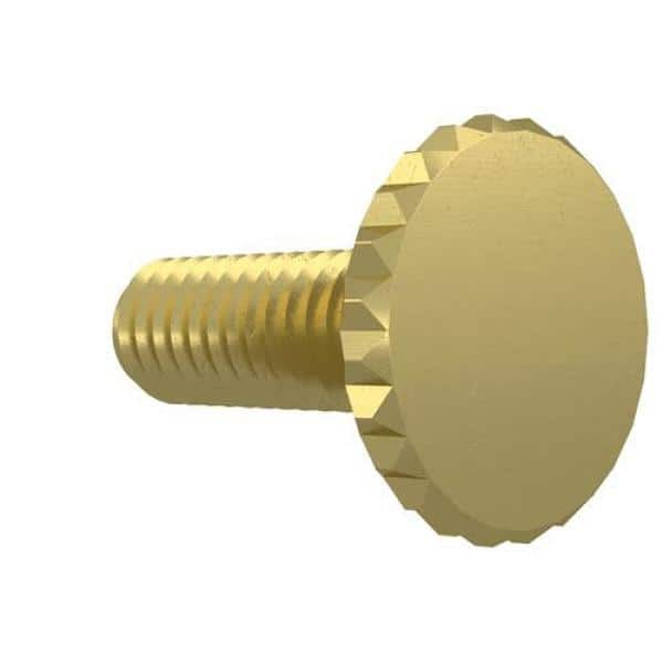 Commercial Electric 1/2 in. Polished-Brass Fitter Screws (Pack of 12) (3)