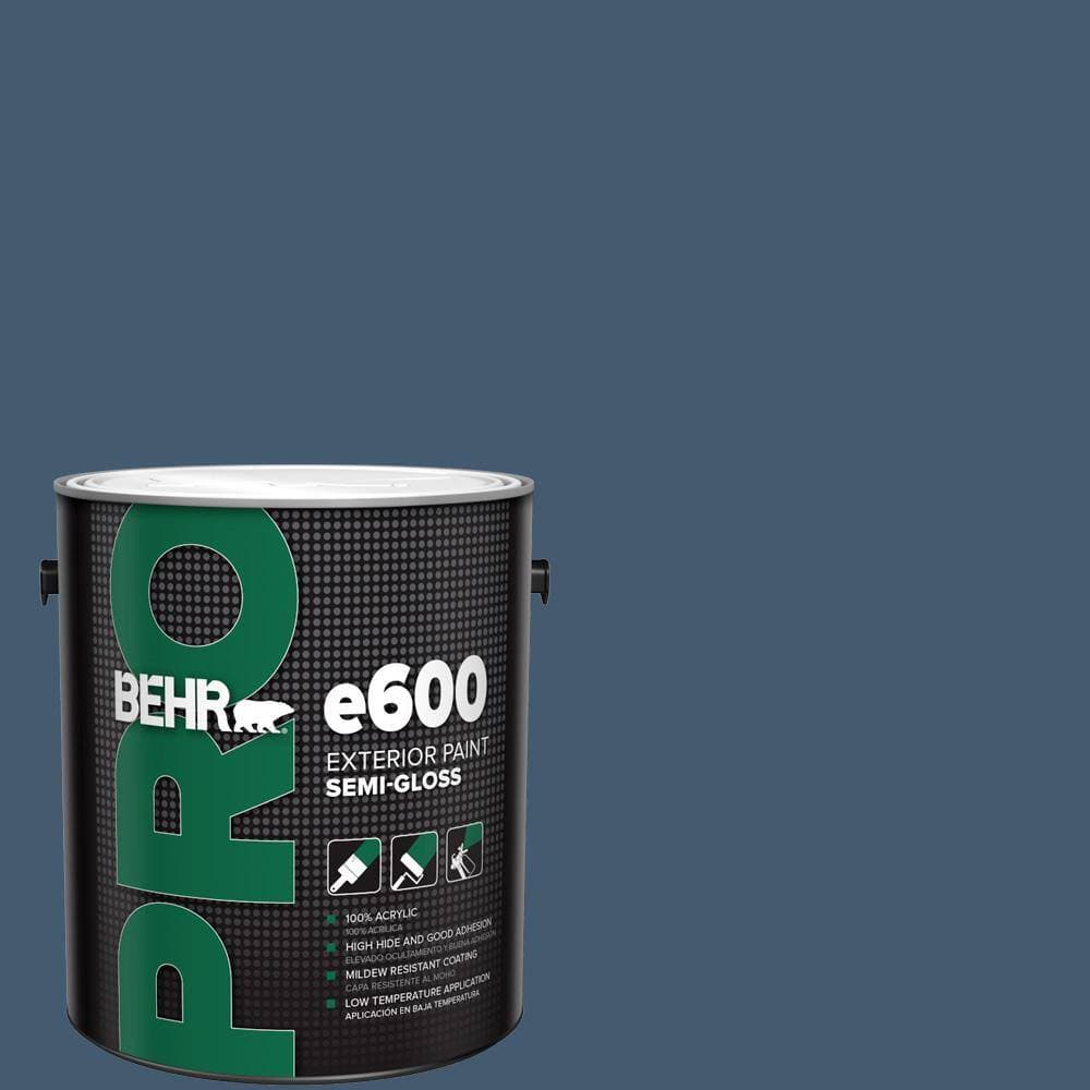 BEHR PRO 1 gal. #S500-7 Infinite Deep Sea Semi-Gloss Exterior Paint