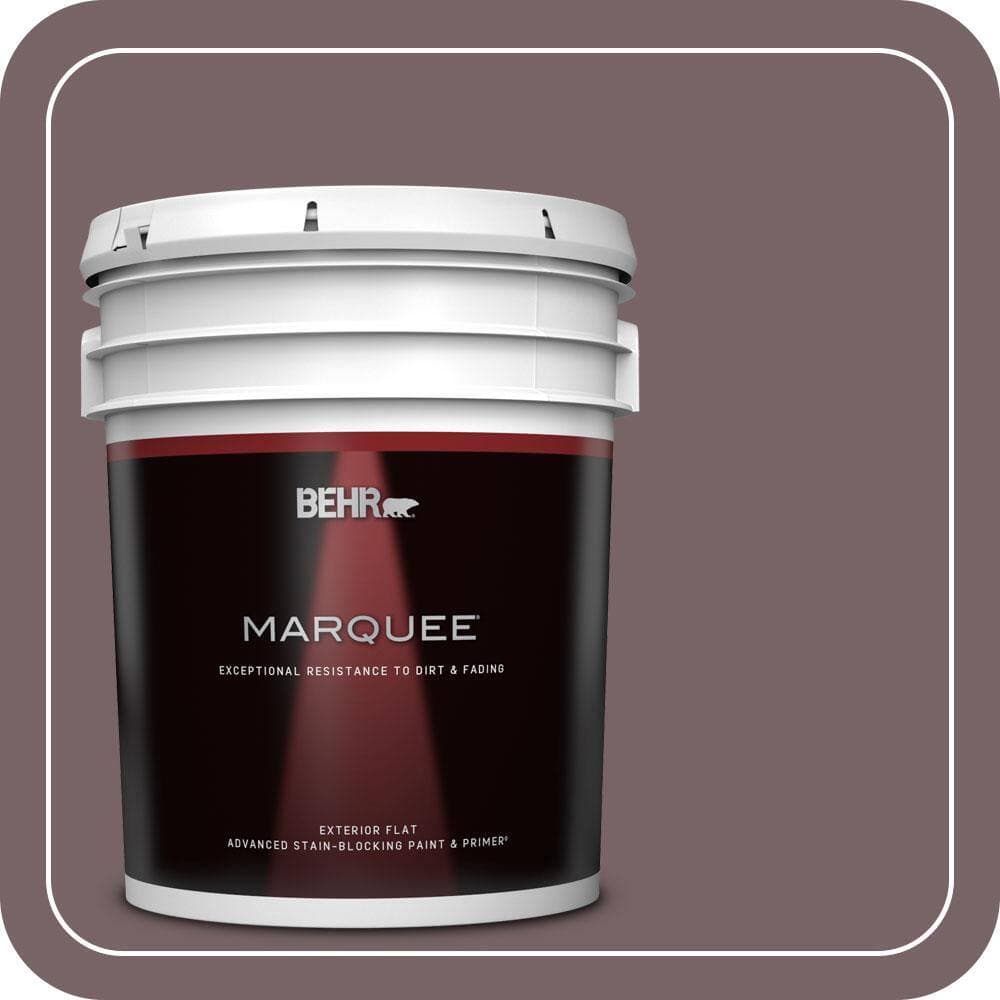 BEHR MARQUEE 5 gal. #PPU1-03 Tibetan Temple Flat Exterior Paint & Primer (1)