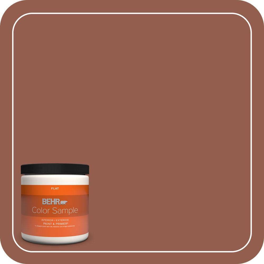 BEHR PREMIUM PLUS #200F-6 Sequoia Grove Flat Interior/Exterior Paint & Primer Color Sample
