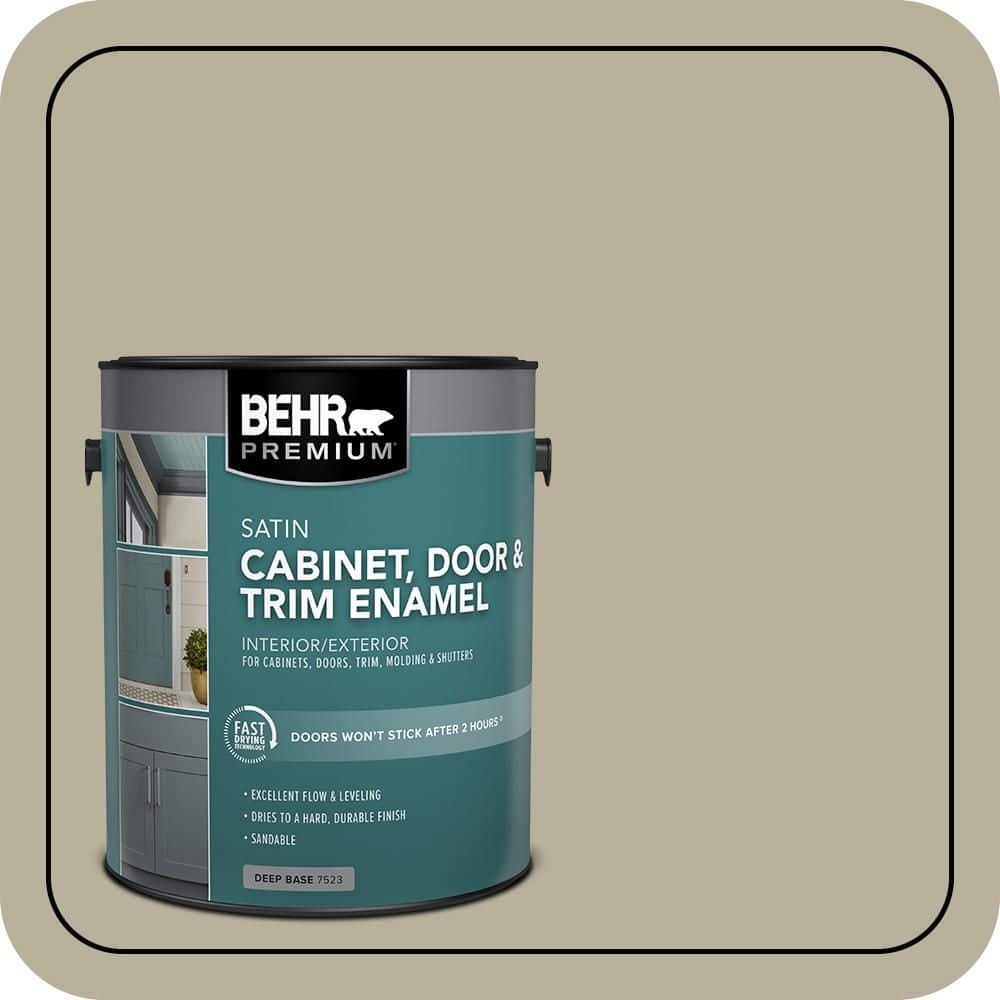 BEHR PREMIUM 1 gal. #N340-3 Bonsai Pot Satin Enamel Interior/Exterior Cabinet, Door & Trim Paint