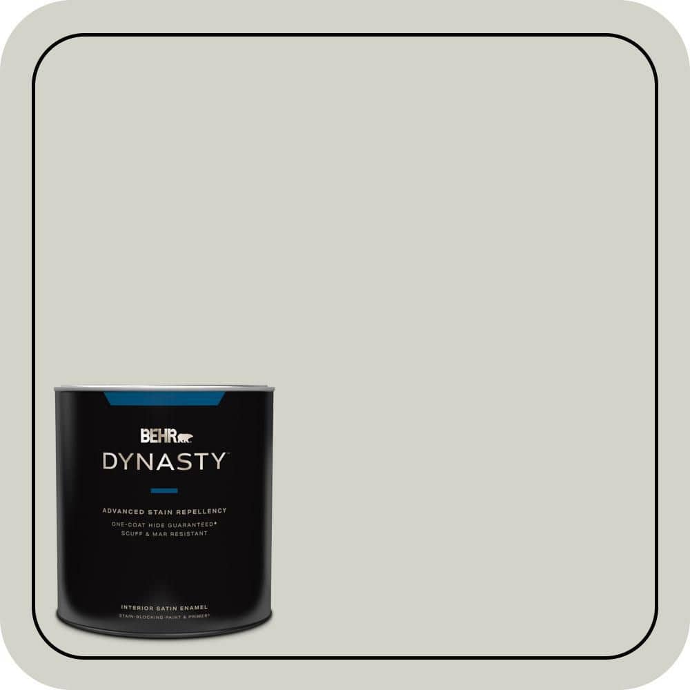 BEHR DYNASTY 1 qt. #N370-2 Eon Satin Enamel Interior Stain-Blocking Paint and Primer