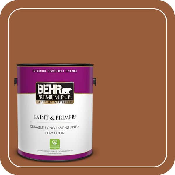 BEHR PREMIUM PLUS #240D-7 Chestnut Stallion Enamel Interior/Exterior Paint & Primer Color Sample (2)