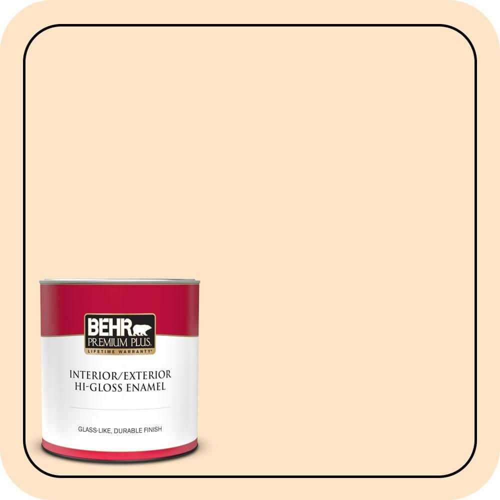 BEHR PREMIUM PLUS 1 qt. #P230-2 Sour Tarts Hi-Gloss Enamel Interior/Exterior Paint & Primer