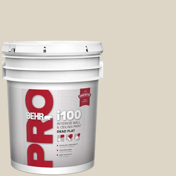 BEHR PRO 5 gal. #ECC-43-1 Sonoran Sands Dead Flat Interior Paint (2)