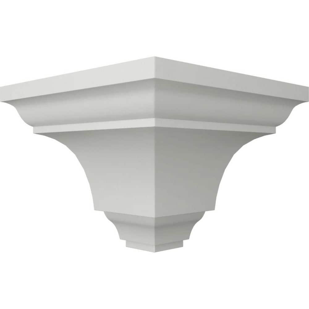 Ekena Millwork 3-1/4 in. x 3-1/4 in. x 3-1/4 in. Urethane Outside Corner Moulding (Matches Moulding MLD03X03X04SA) (3)