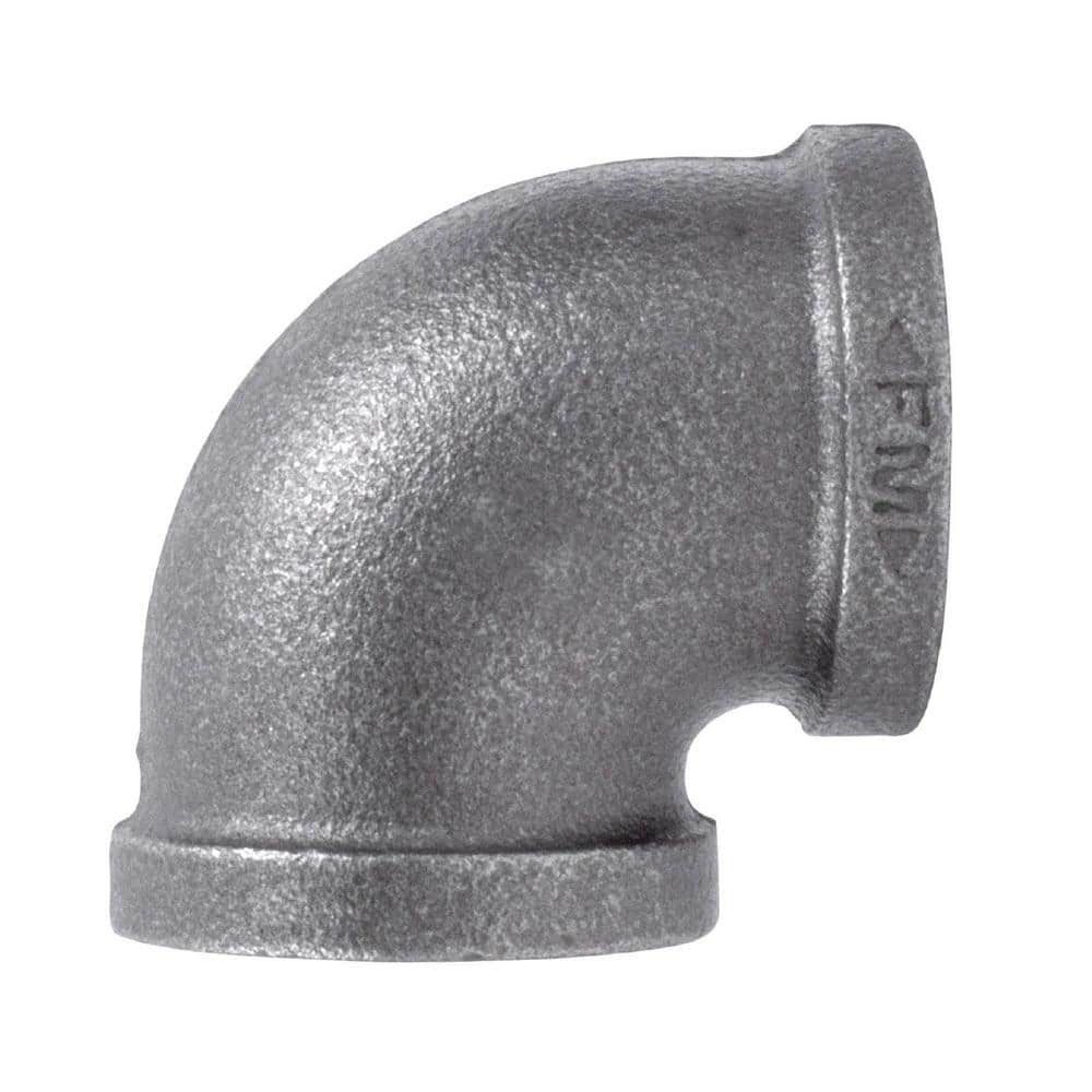 STZ 3/8 in. Black Malleable Iron 90 degree FPT x FPT Elbow Fitting (1)