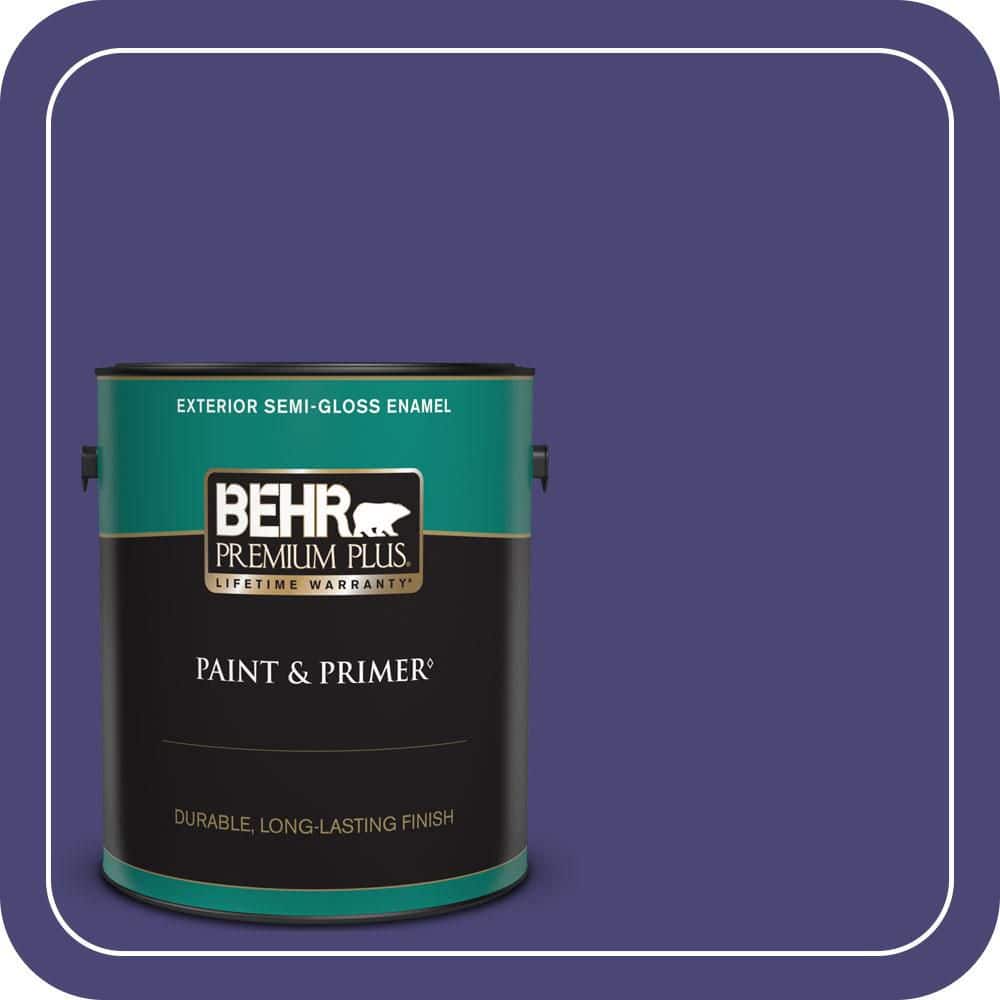 BEHR PREMIUM PLUS 1 gal. #MQ5-43 Dramatist Semi-Gloss Enamel Exterior Paint & Primer