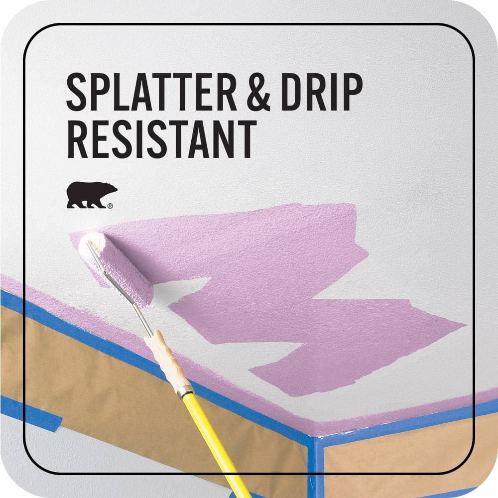 BEHR PREMIUM PLUS 5 gal. #P110-3 BFF Ceiling Flat Interior Paint & Primer (4)