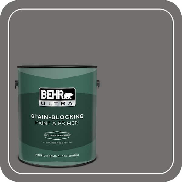 BEHR ULTRA 1 gal. #PPU24-05 Ancestral Extra Durable Semi-Gloss Enamel Interior Paint & Primer (2)