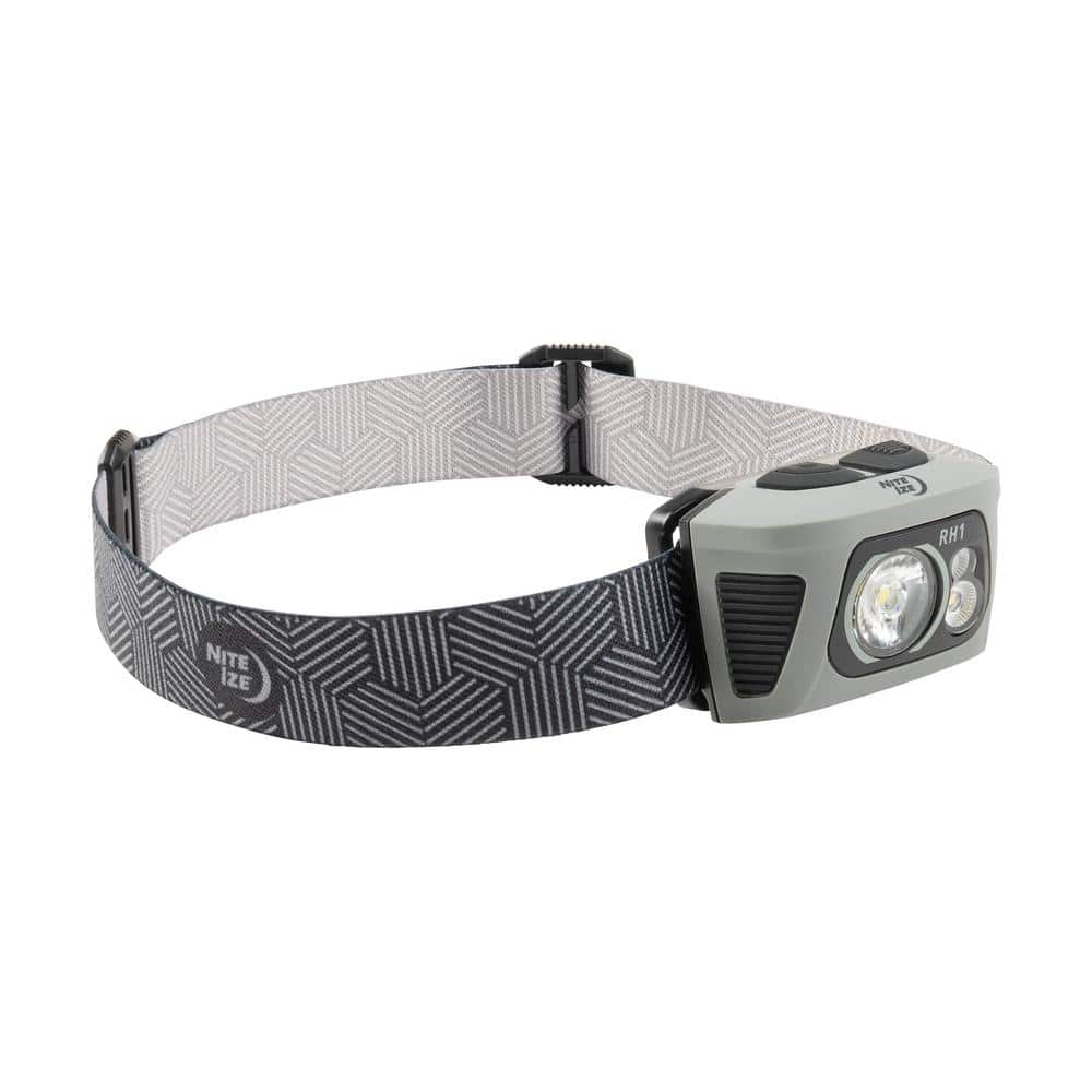 Nite Ize 600 Lumens Radiant RH1 PowerSwitch Rechargeable Headlamp, Dual Power Alkaline USB Battery (3)