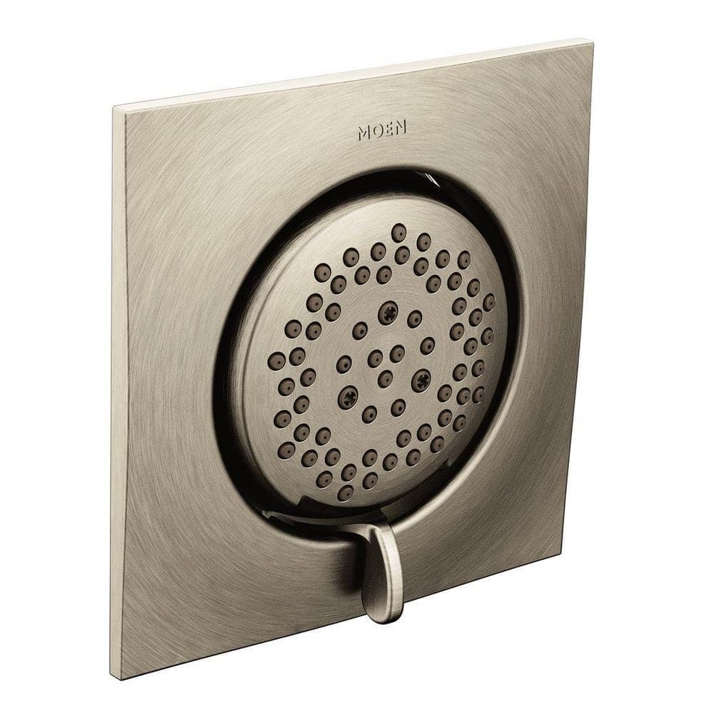 MOEN Mosaic 3.25 in. Body Jet in Brushed Nickel with Adjustable Angle (Valve Not Included) (1)