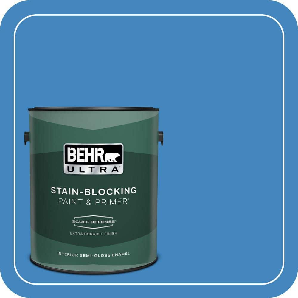 BEHR ULTRA 1 gal. #560B-6 Warm Spring Extra Durable Semi-Gloss Enamel Interior Paint & Primer