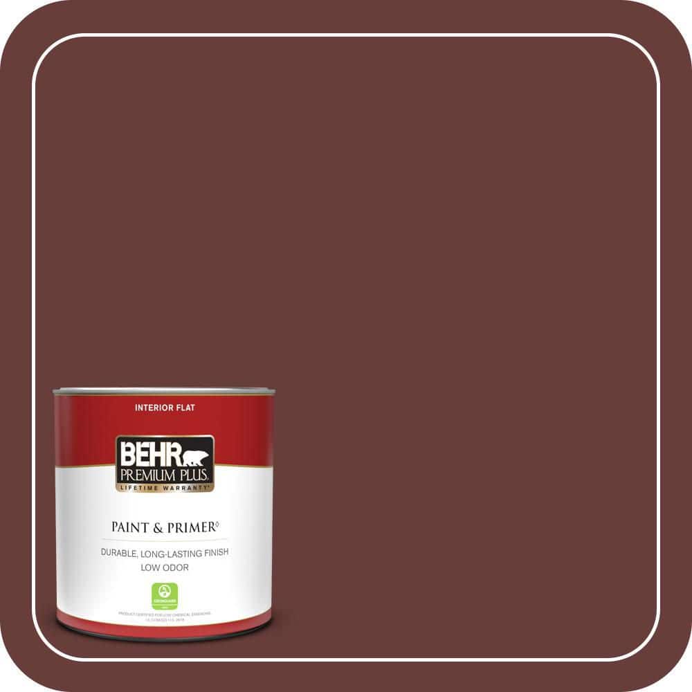 BEHR PREMIUM PLUS #PPU2-01 Chipotle Paste Flat Low Odor & Primer (1)