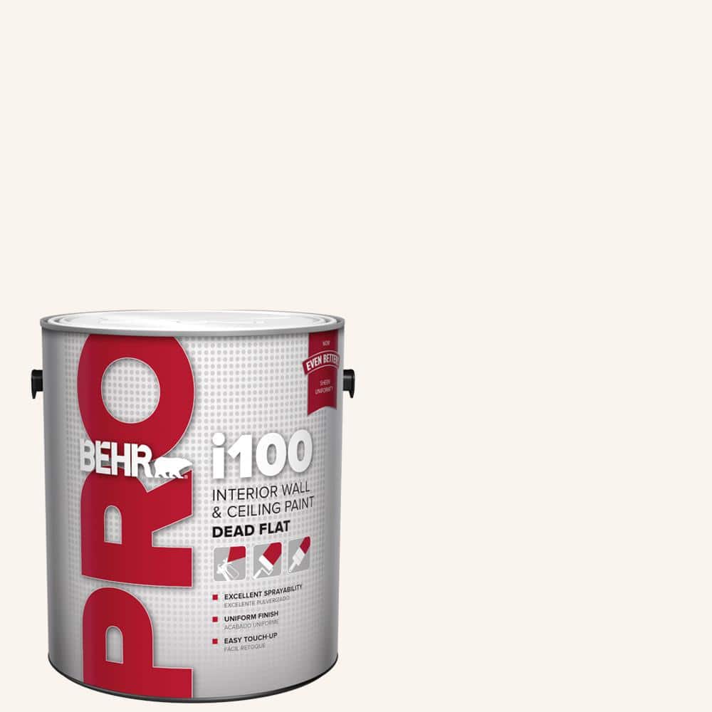 BEHR PRO 1 gal. #PR-W13 Crystal Cut Dead Flat Interior Paint (1)