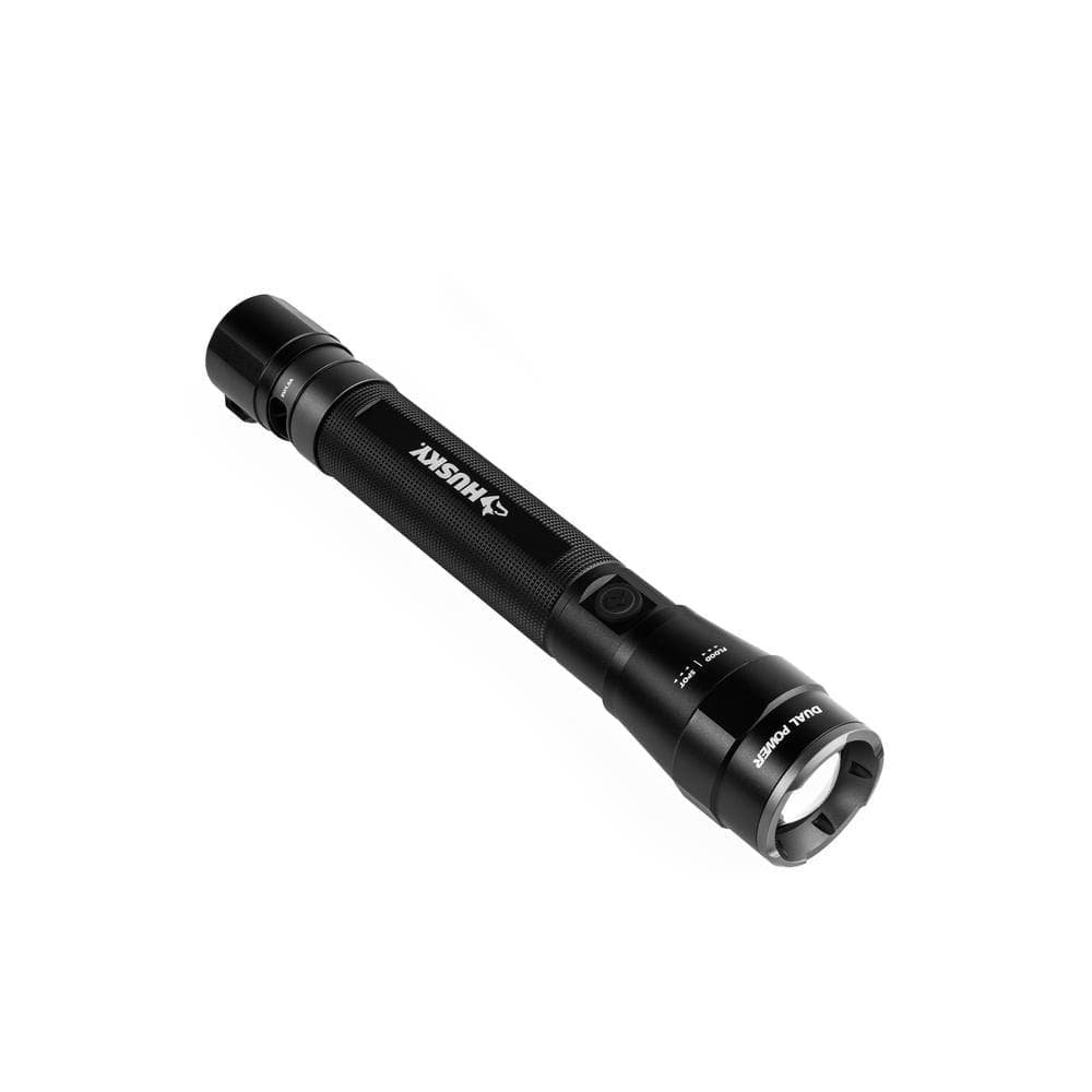 Husky 7000-Lumens Dual Power LED Rechargeable Tactical Focusing Handheld Flashlight (4)