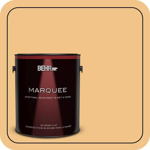BEHR MARQUEE 1 gal. #PMD-30 Pollen Grains Flat Exterior Paint & Primer (2)