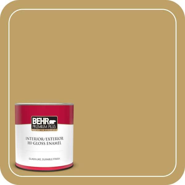 BEHR PREMIUM PLUS #360F-5 Desert Moss Enamel & Primer Color Sample (2)