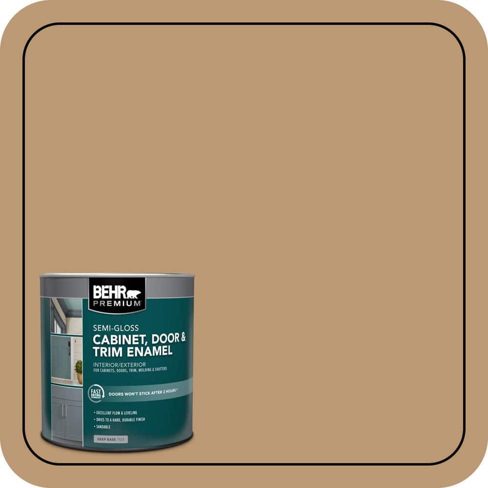 BEHR PREMIUM 1 qt. #N280-5 Antique Treasure Semi-Gloss Enamel Interior/Exterior Cabinet, Door & Trim Paint (1)
