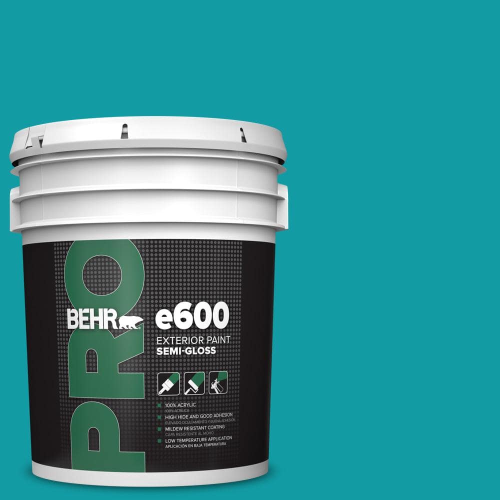 BEHR PRO 5 gal. #MQ4-20 Island Dream Semi-Gloss Exterior Paint