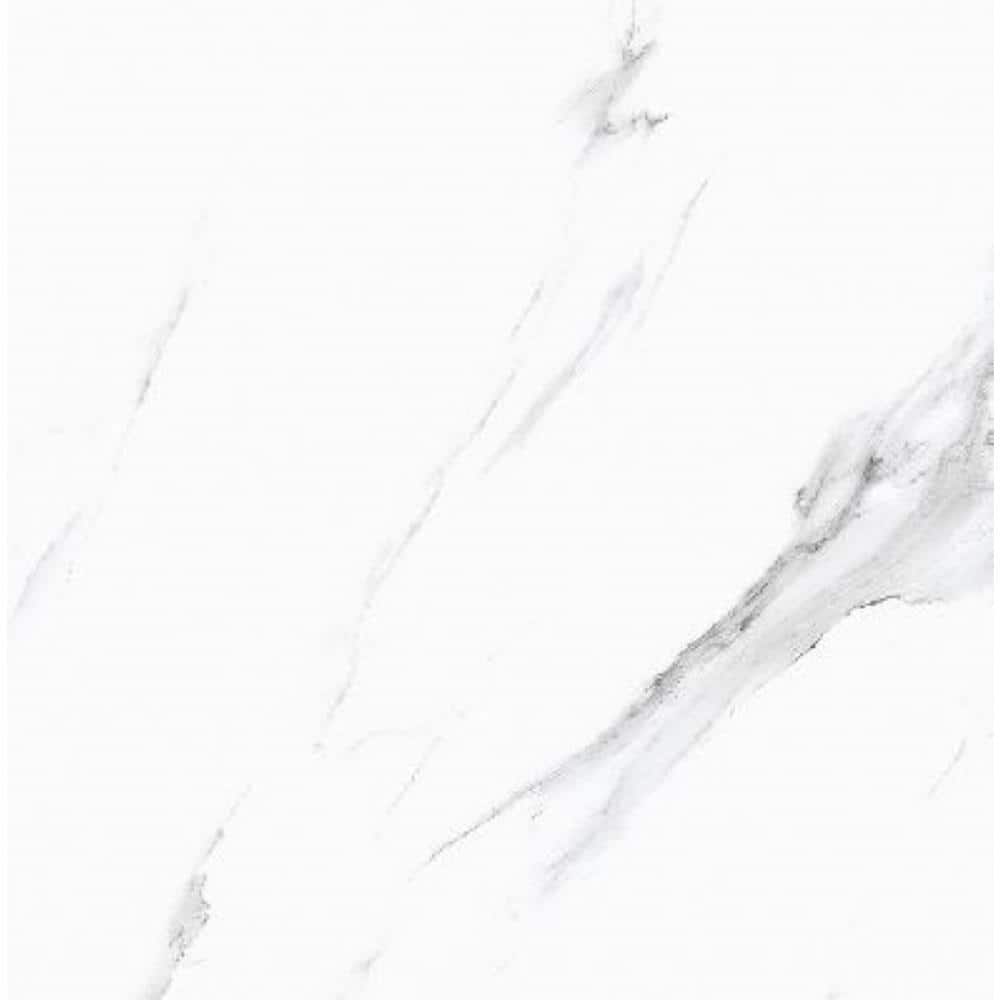 Unbranded Matte Calacatta 18 in. x 18 in. Glazed Ceramic Floor and Wall Tile (20.49 sq. ft./Case) (2)