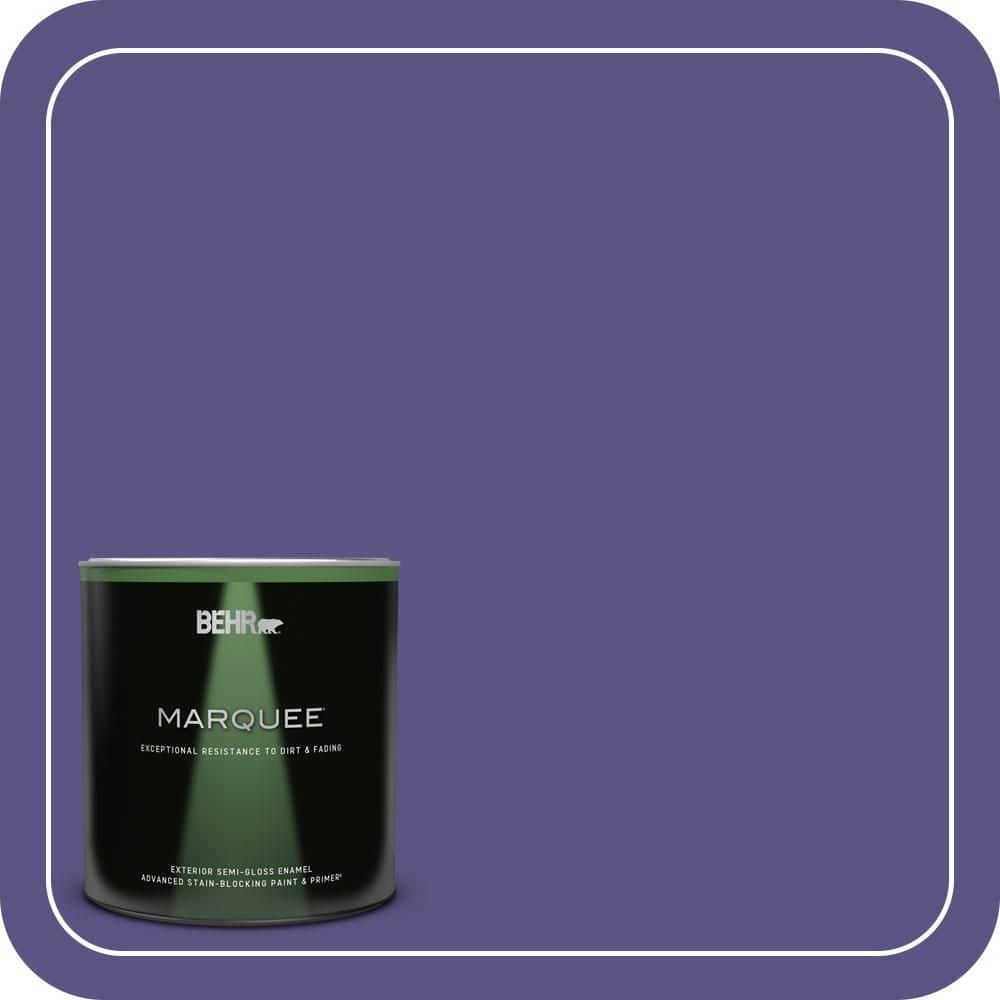 BEHR MARQUEE 1 qt. #PPU16-01 Aurora Splendor Semi-Gloss Enamel Exterior Paint & Primer