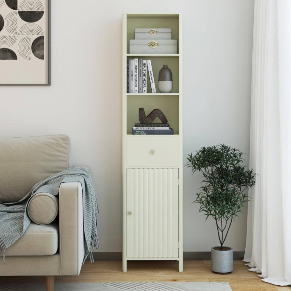 Volenca Tall Bathroom Cabinet 67", Narrow Floor Cabinet with Fluted Door, For Bathroom Living Room (3)