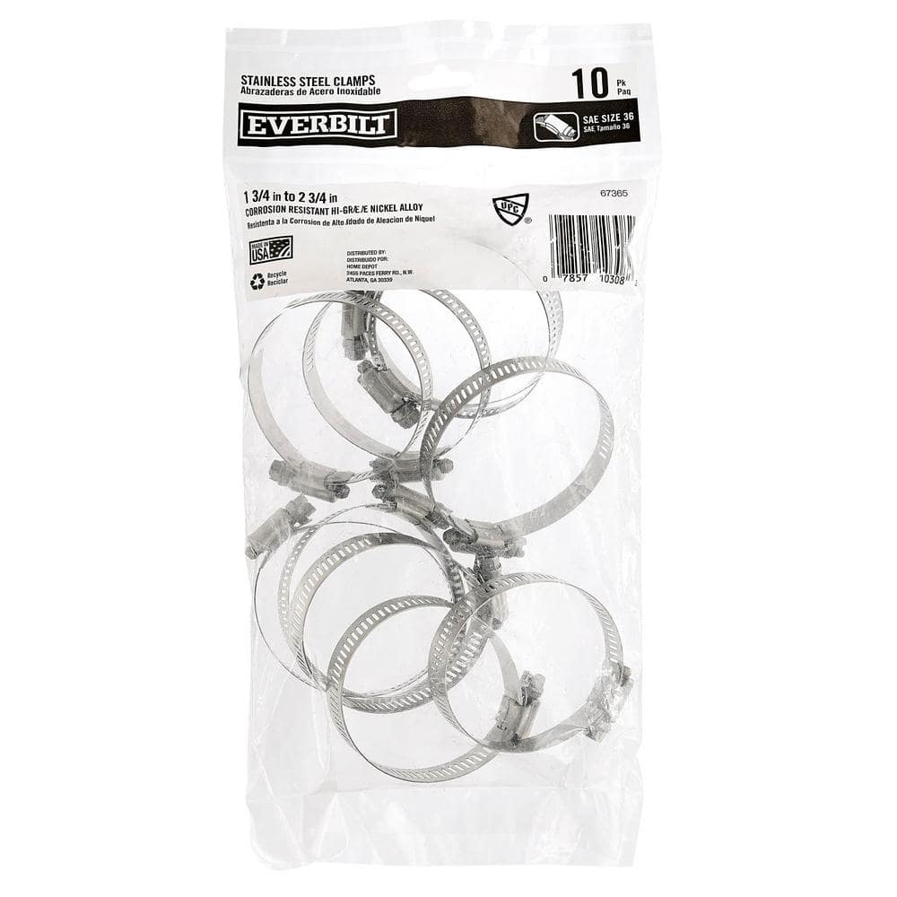 Everbilt 3/4- 1-3/4 in. Stainless Steel Hose Clamp