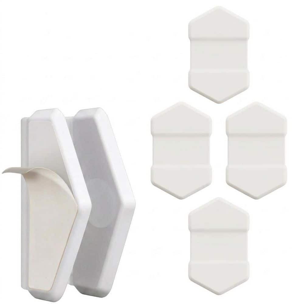 KHKFY 4-Pack Magnetic Shower Curtain Clips with Strong Dual-Sided Magnets for Securing Shower Liners and Unit (1)