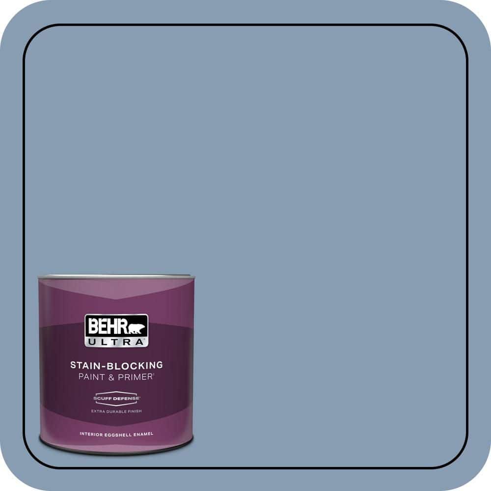 BEHR ULTRA 1 qt. #S520-4 Private Jet Extra Durable Eggshell Enamel Interior Paint & Primer